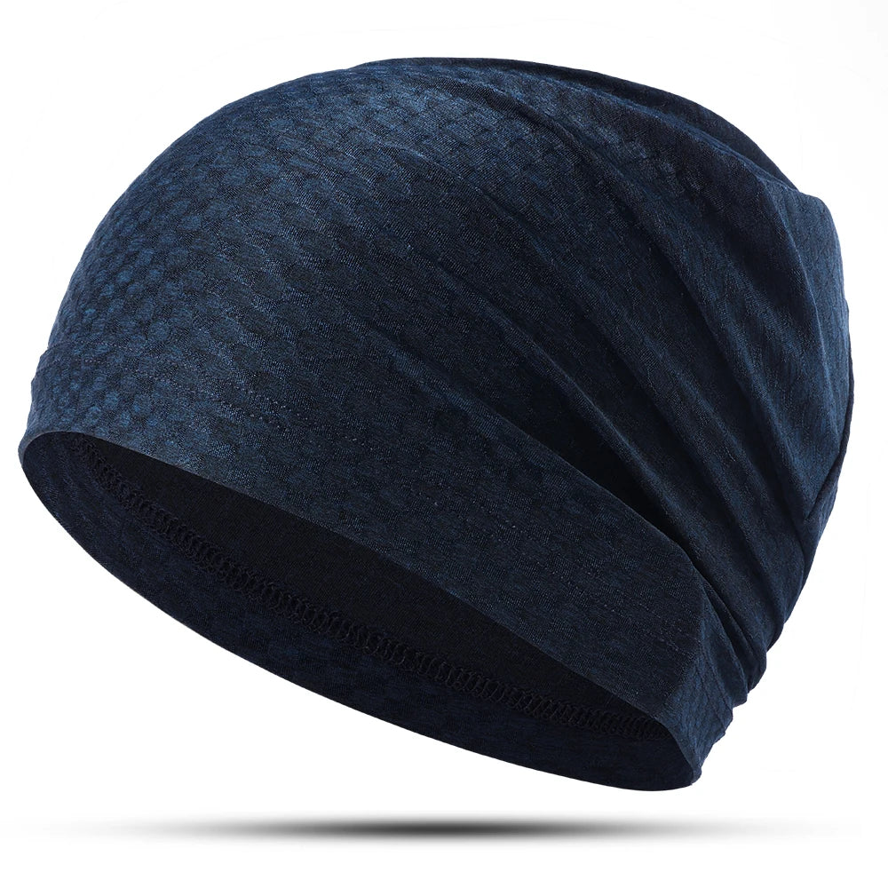 Breathable Bandana Summer Quick-drying Beanies Hats Soft Headwear Sun Protection Caps for Sports Outdoor Running Cycling Hiking - Colouronova