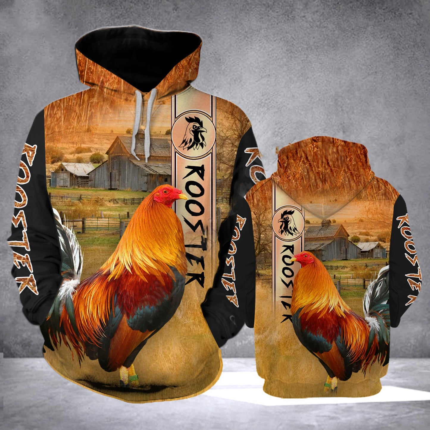 2022 Man's Hoodie Camo Animals Rooster Autumn Pullover New Fashion Tracksuit 3D Print Casual Hoodies - Colouronova