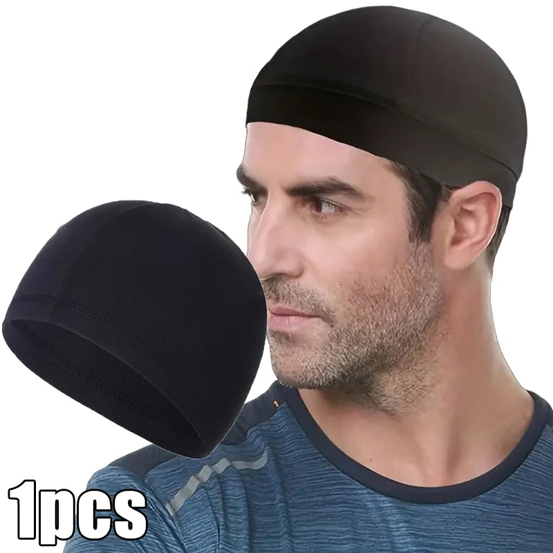 1/3pcs Motorcycle Helmet Inner Cap Hat Quick Dry Breathable Hat Racing Cap Under Helmet Beanie Cap Motocross Motor Helmet Hat - Colouronova