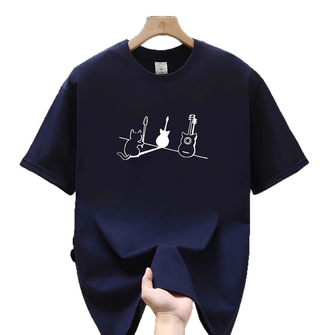 Men's Mesh Print Casual T-Shirt Colouronova