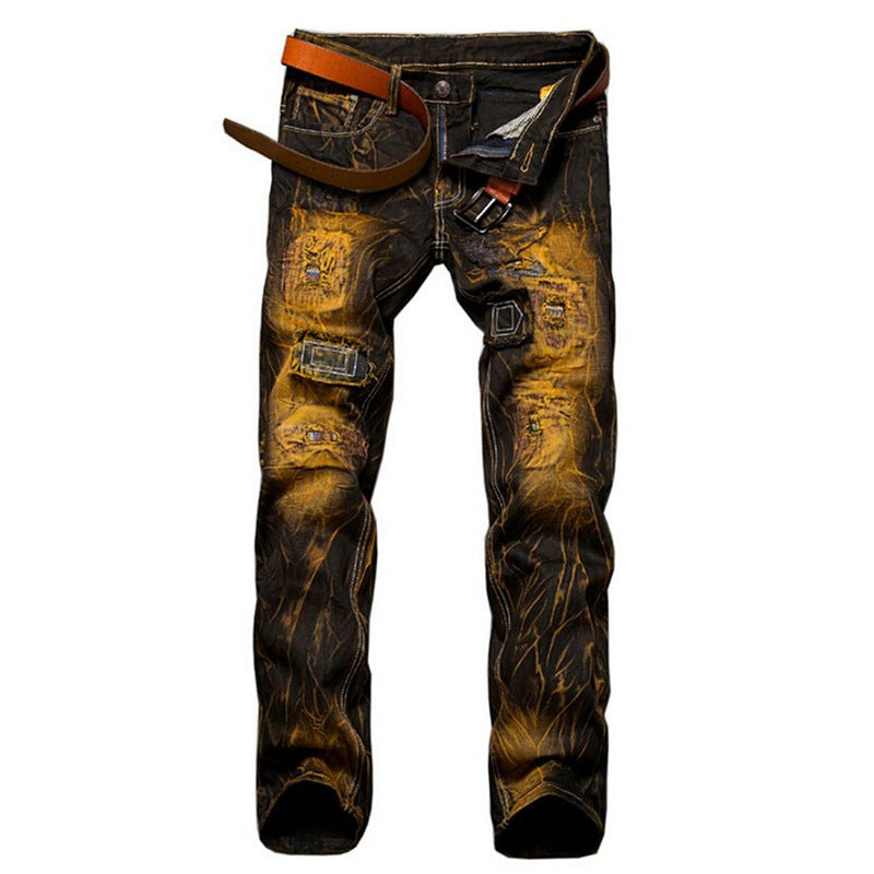 Mens Denim Trousers Colouronova
