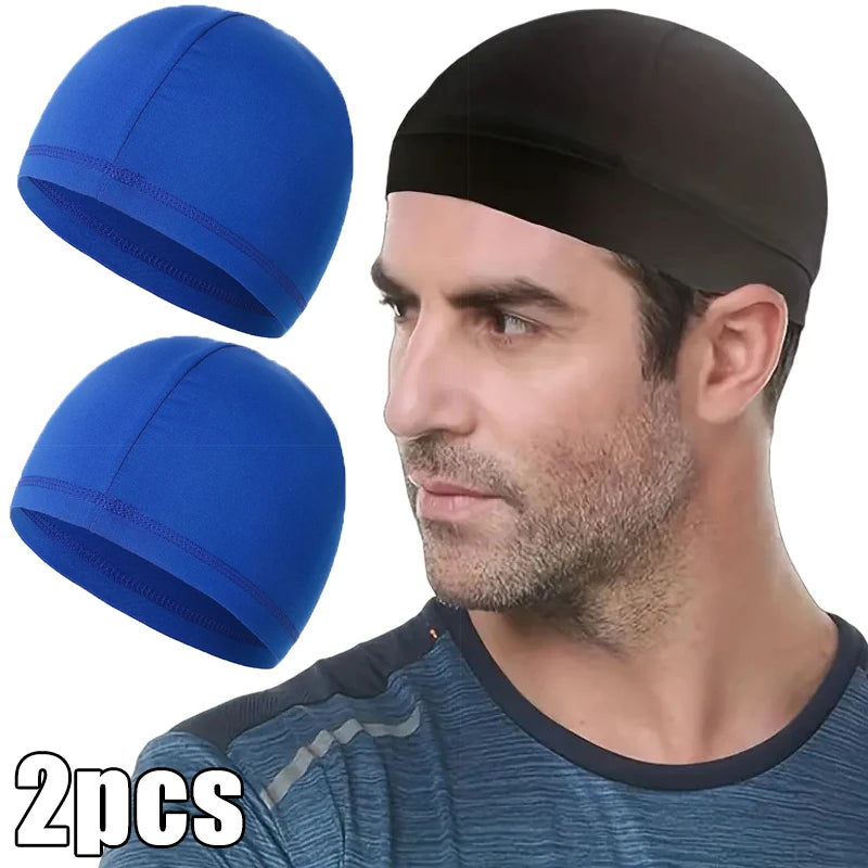 1/3pcs Motorcycle Helmet Inner Cap Hat Quick Dry Breathable Hat Racing Cap Under Helmet Beanie Cap Motocross Motor Helmet Hat - Colouronova