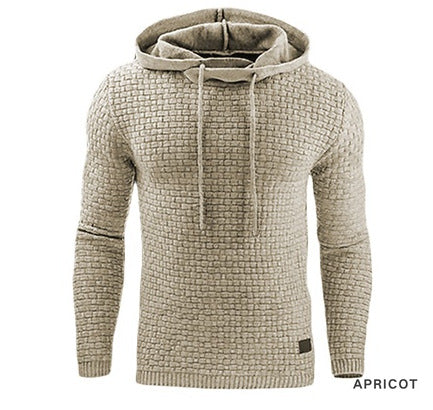 Men's jacquard long-sleeved hooded shirt Colouronova