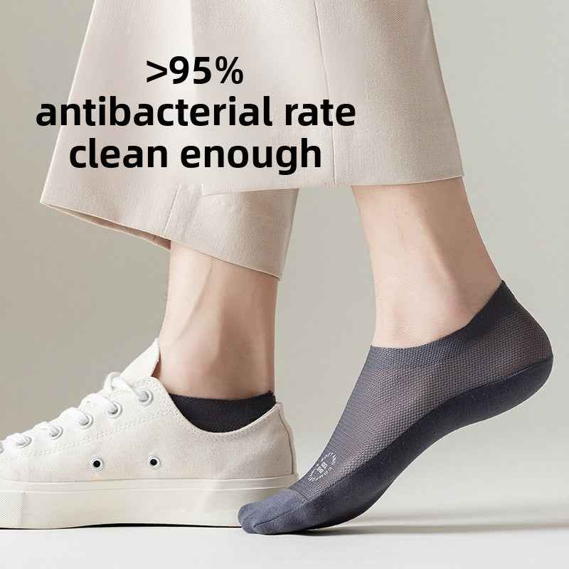 Boat socks Men's summer ice silk cool men's invisible socks