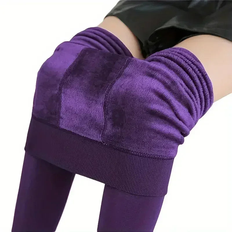 2025 Fleece Lined Tights Women Thermal Pantyhose for Women Winter Panty Polar Skin Black Effect Stockings Women's Thermal Sock - Colouronova
