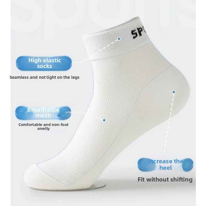 Thin short socks for men's spring and summer