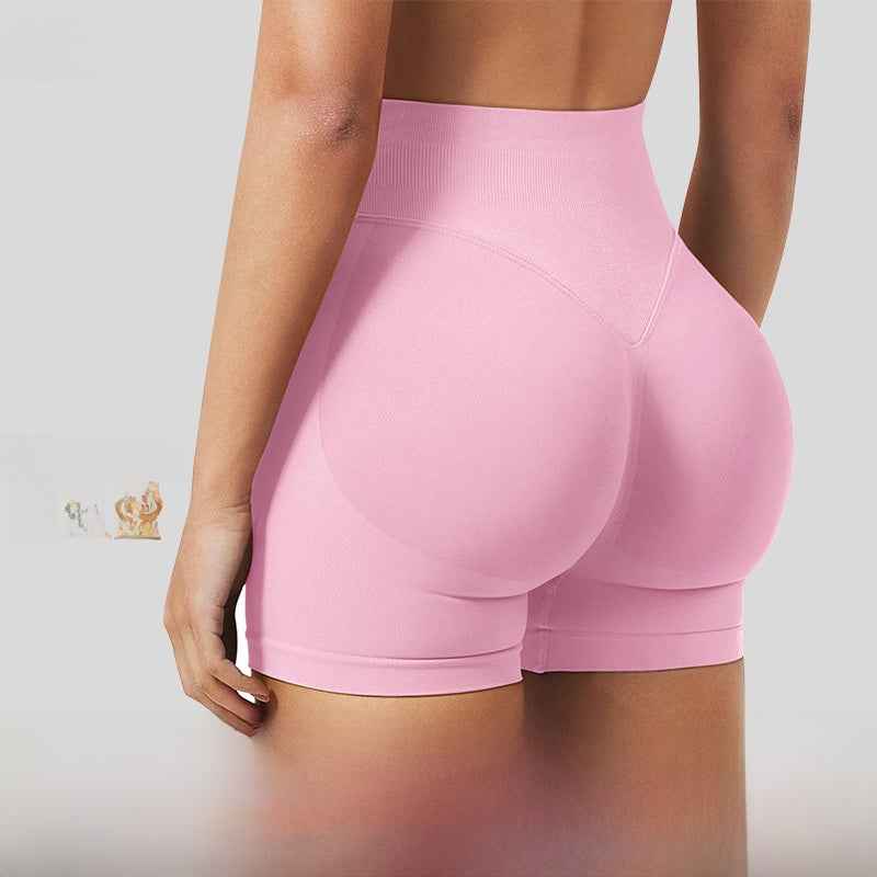 High Waist Quick-Dry Seamless Yoga Fitness Shorts