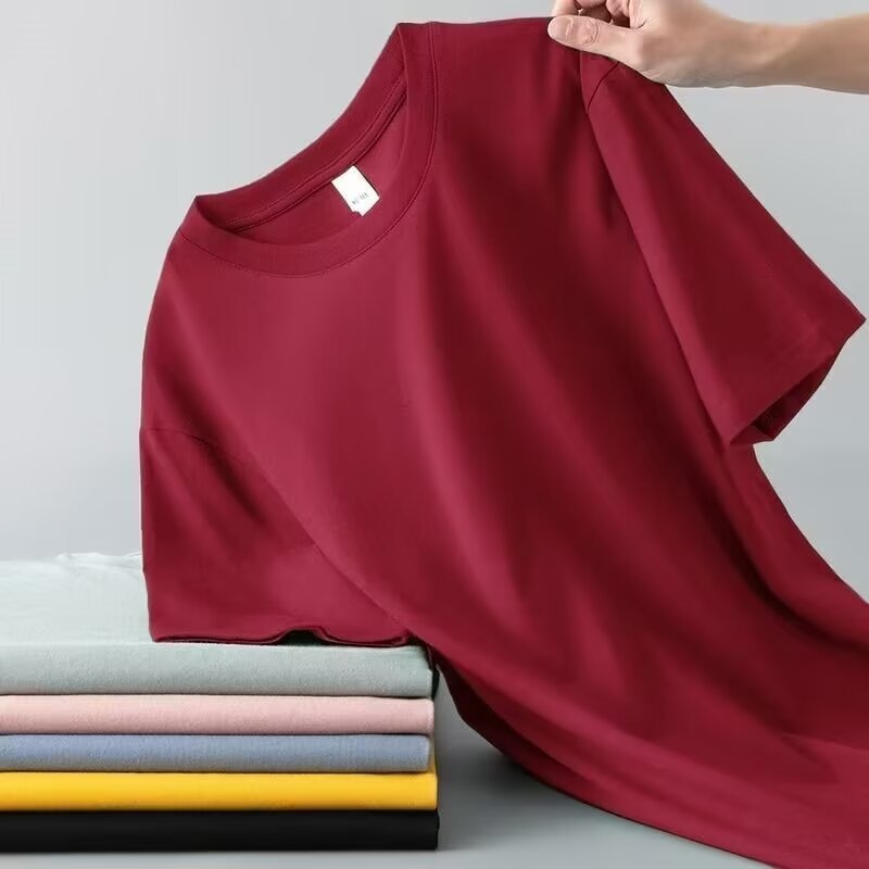 Mens Solid Color Short Sleeve T-Shirt Colouronova