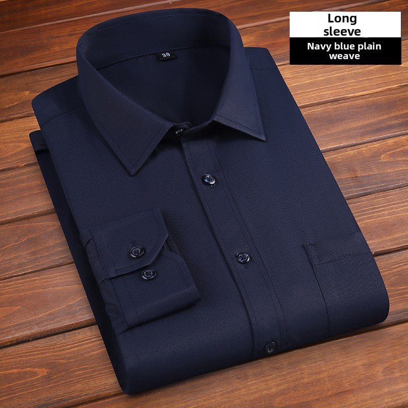 Long-sleeved solid-color men's shirt Colouronova