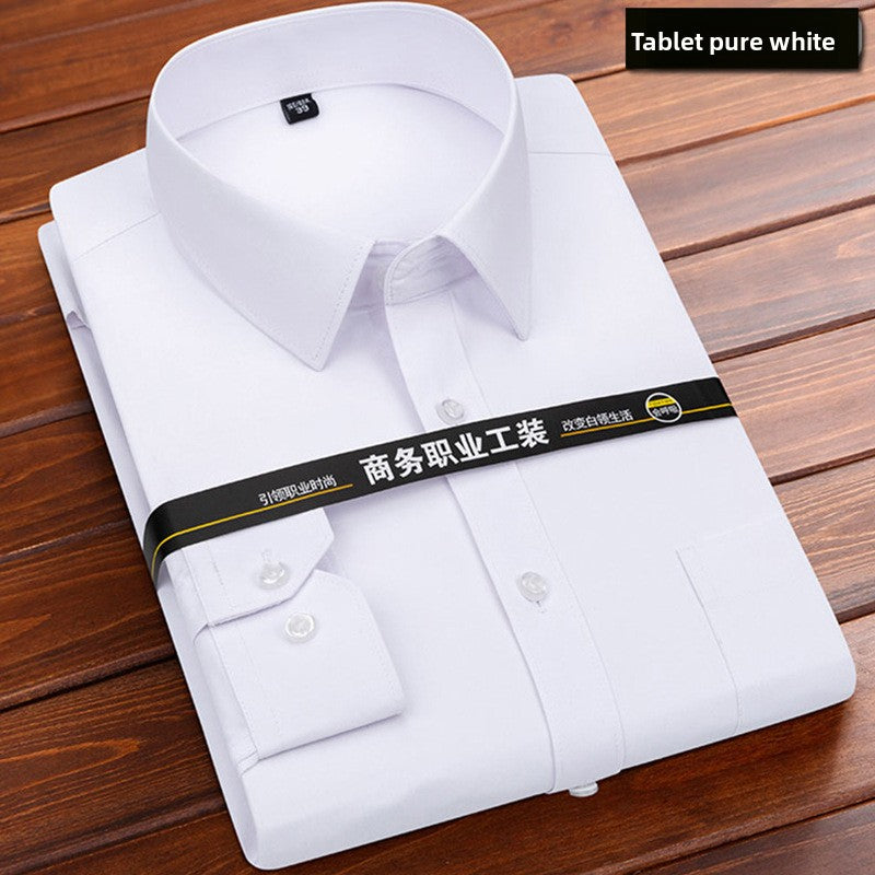 Long-sleeved solid-color men's shirt Colouronova