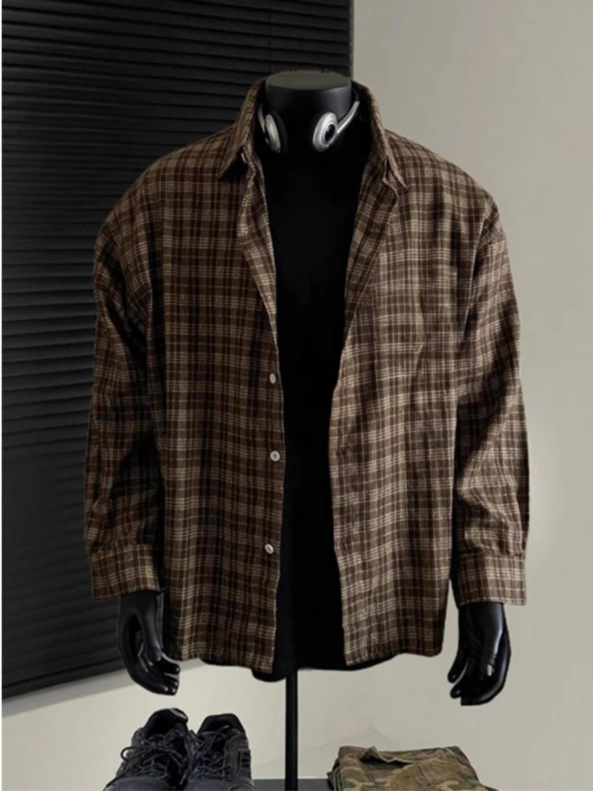 Mens Plaid Shirt Colouronova
