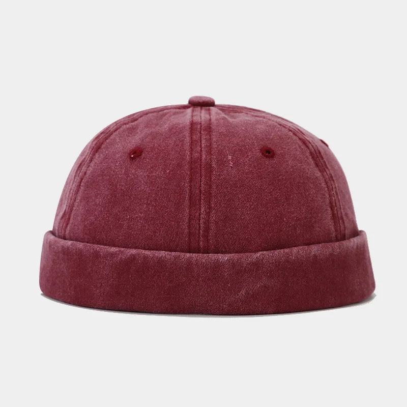 Breathable Cotton Skull Cap - Lightweight Unisex Retro Hat for Men & Women | Hip Hop Dance Beanie Casual Washed Vintage - Colouronova