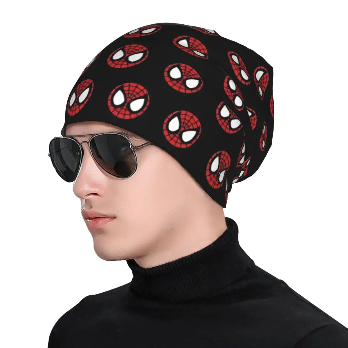 Spider-Man Spiderman Hero Skullies Beanies Hat Goth Unisex Outdoor Cap Warm Multifunction Bonnet - Colouronova