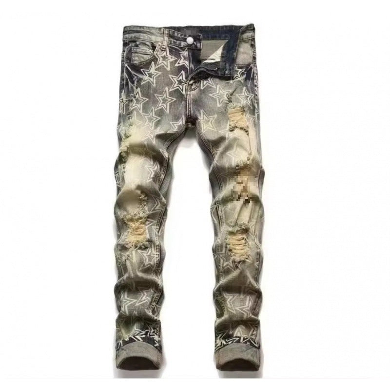 mens cotton jeans Colouronova