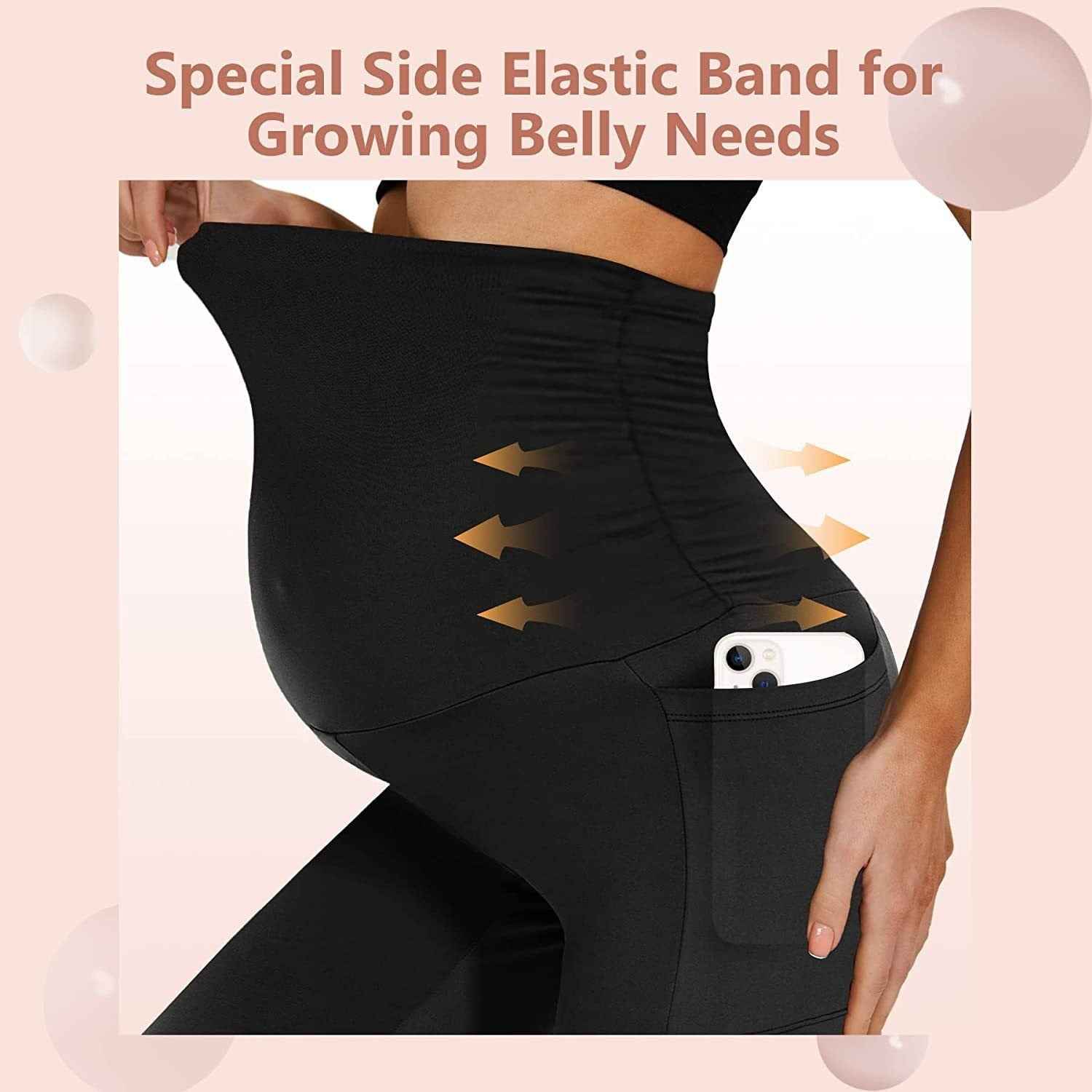 Maternity Pants with Tummy Support Pockets