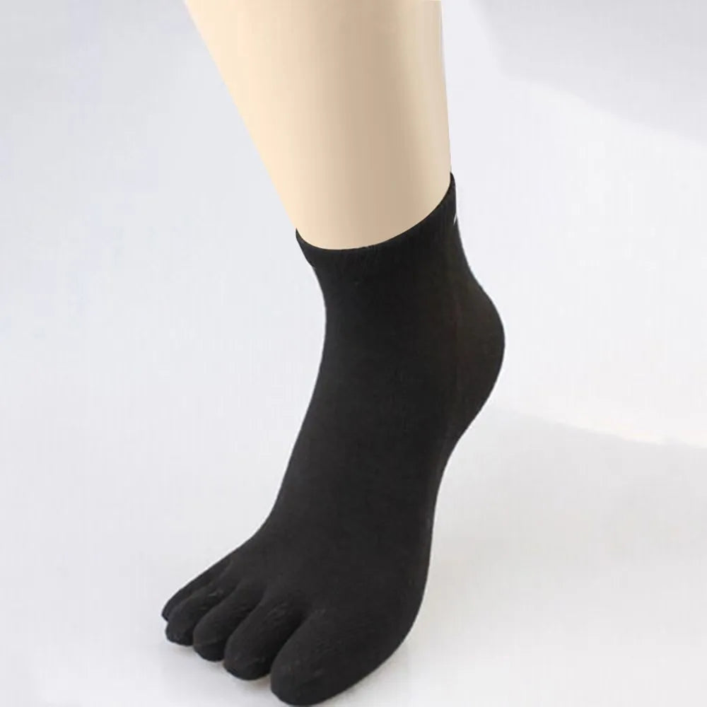 Business Socks Male Casual Breathable Five Toe Men's Autumn Spring Elastic Fashion New Hot Hot sale Accessories - Colouronova