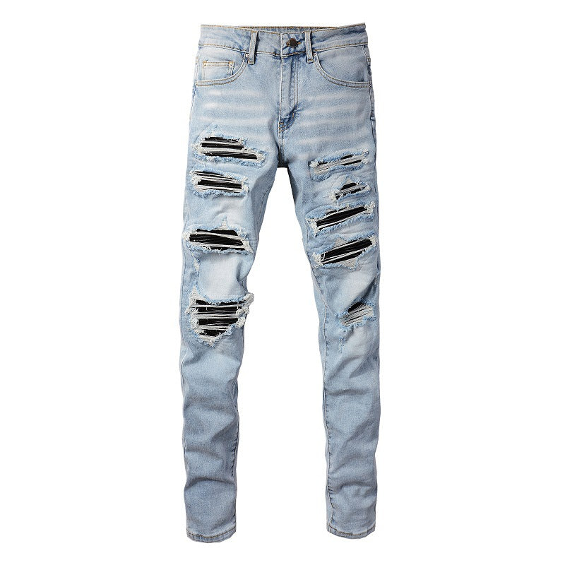 Mens Denim Trousers Colouronova