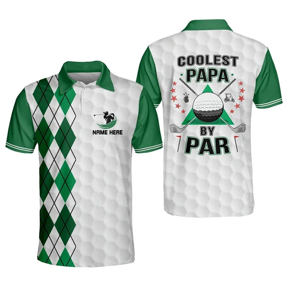 Personalized skull-patterned golf shirt Colouronova