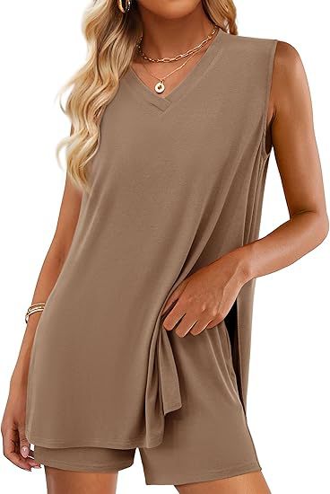 V-neck Sleeveless Top Colouronova