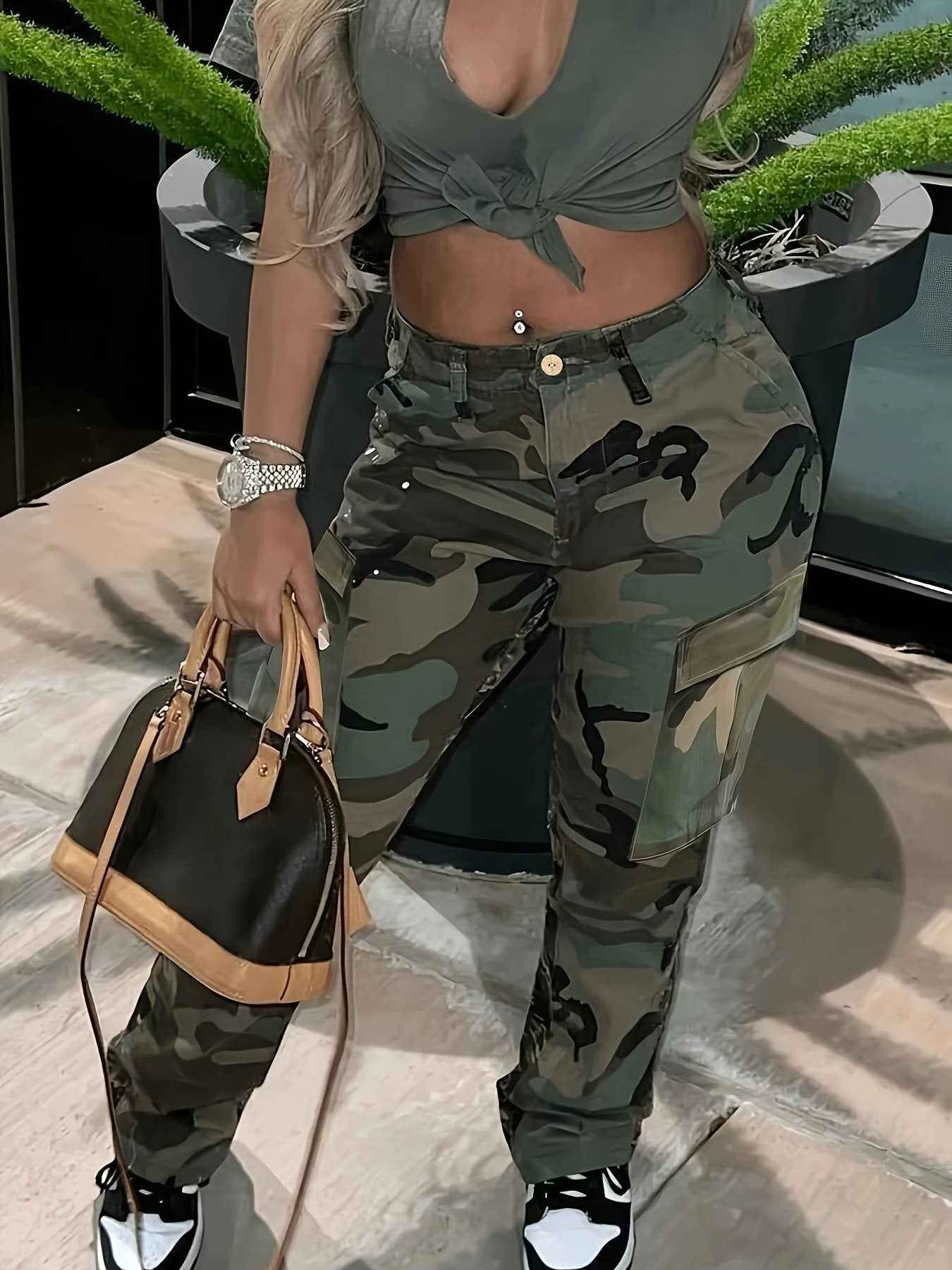 Women's Camouflage Cargo Pants