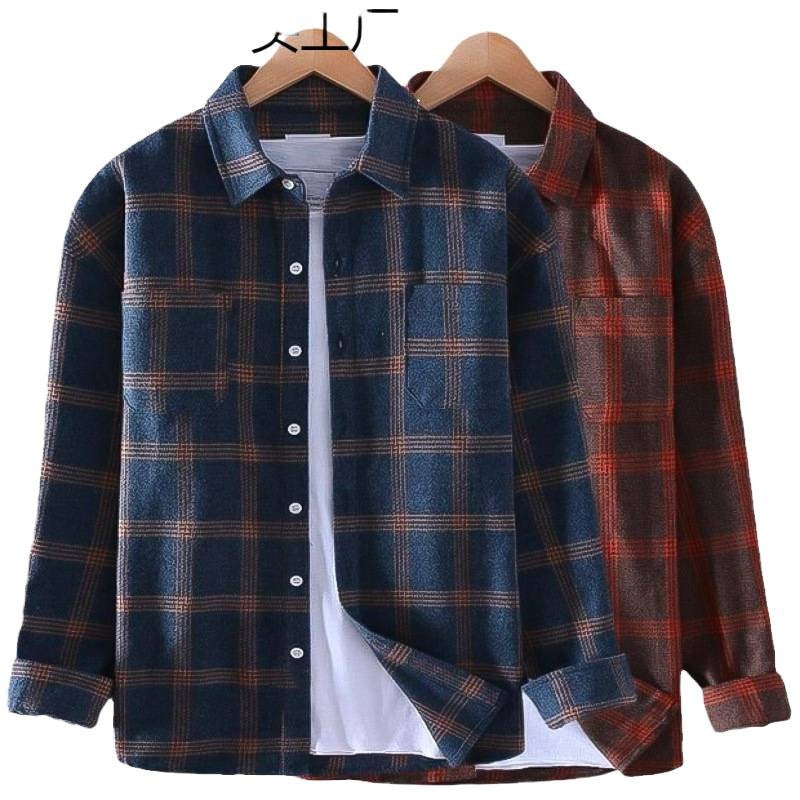 Men's Plaid Long Sleeve Casual Shirt Colouronova