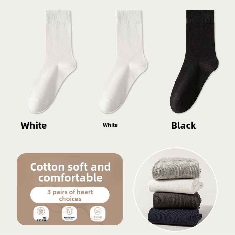 Socks - Men's Pure Color Mid-Calf