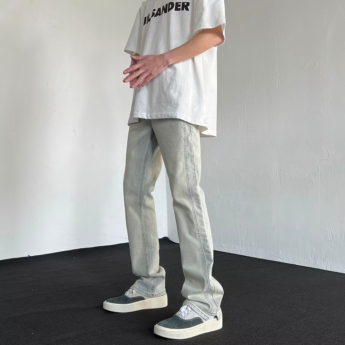 Mens Denim Trousers Colouronova