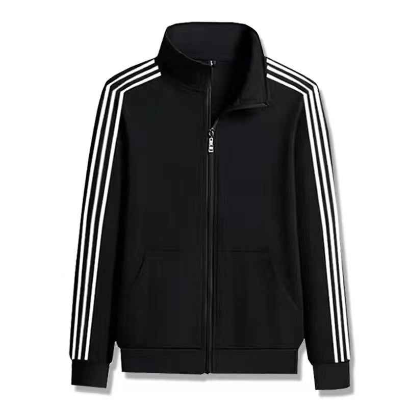 Casual Sports Suit Stand Collar Cardigan and Pants Set