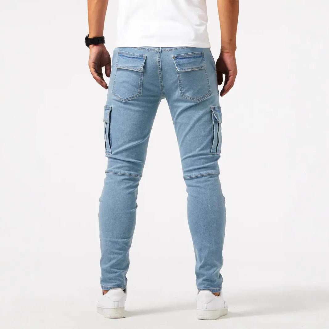 Mens Skinny Jeans with Side Pockets Colouronova