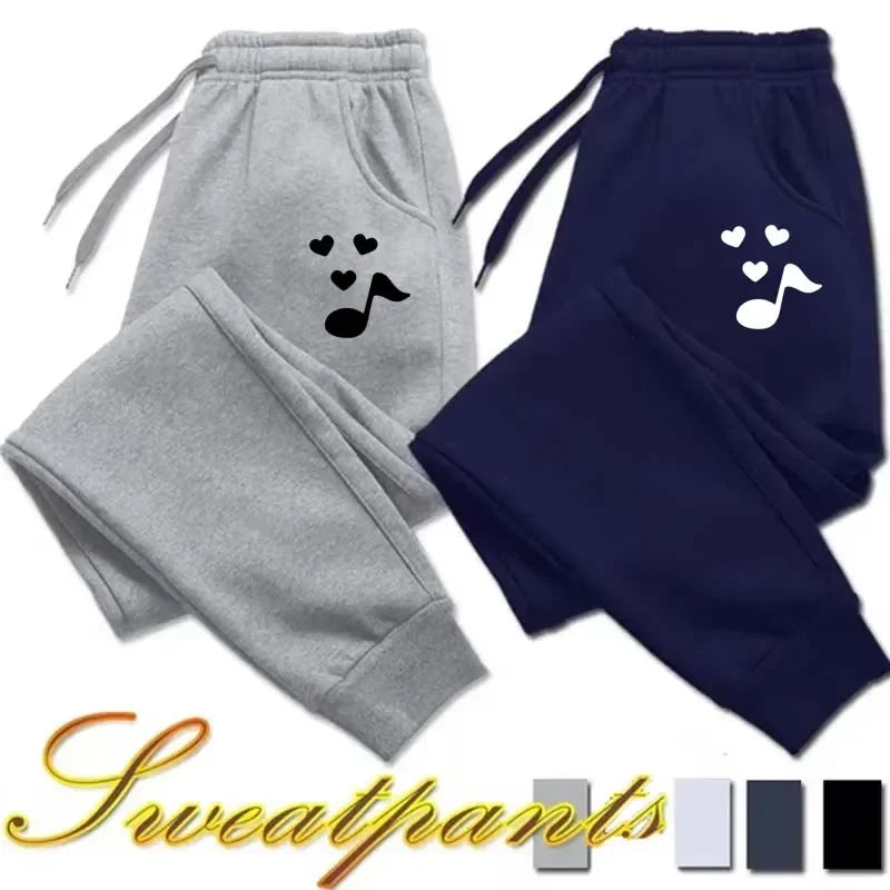 Women Music Notation Printed Sweatpants Autumn Winter Women Long Pants Fitness Jogger Women Casual Sports Jogging Pants - Colouronova