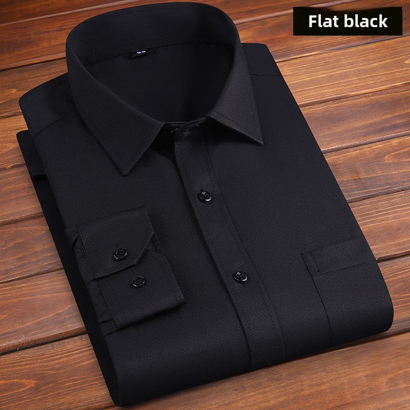 Long-sleeved solid-color men's shirt Colouronova