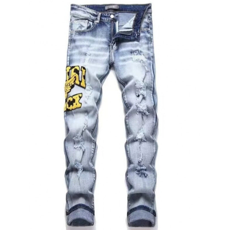 mens cotton jeans Colouronova