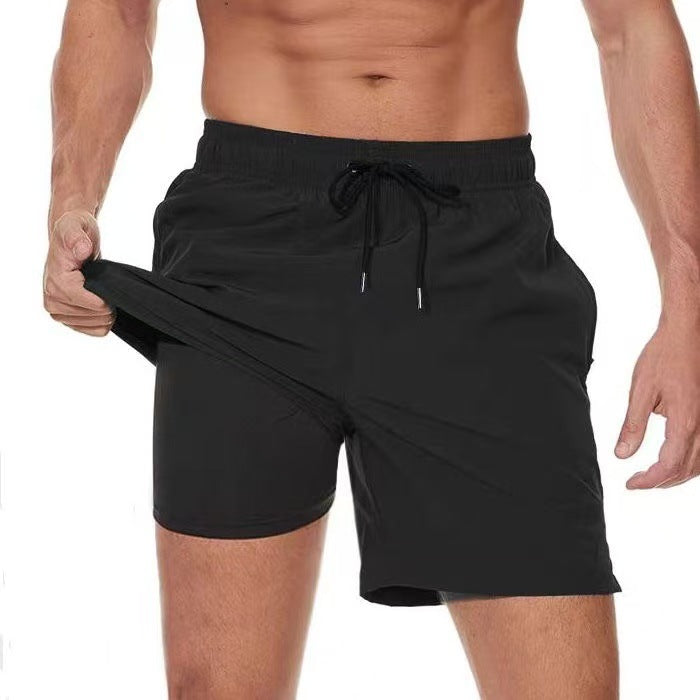 Men's swim trunks in solid color Colouronova