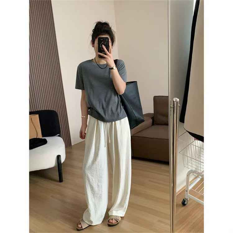 Women's Lazy Style Straight Leg Casual Pants