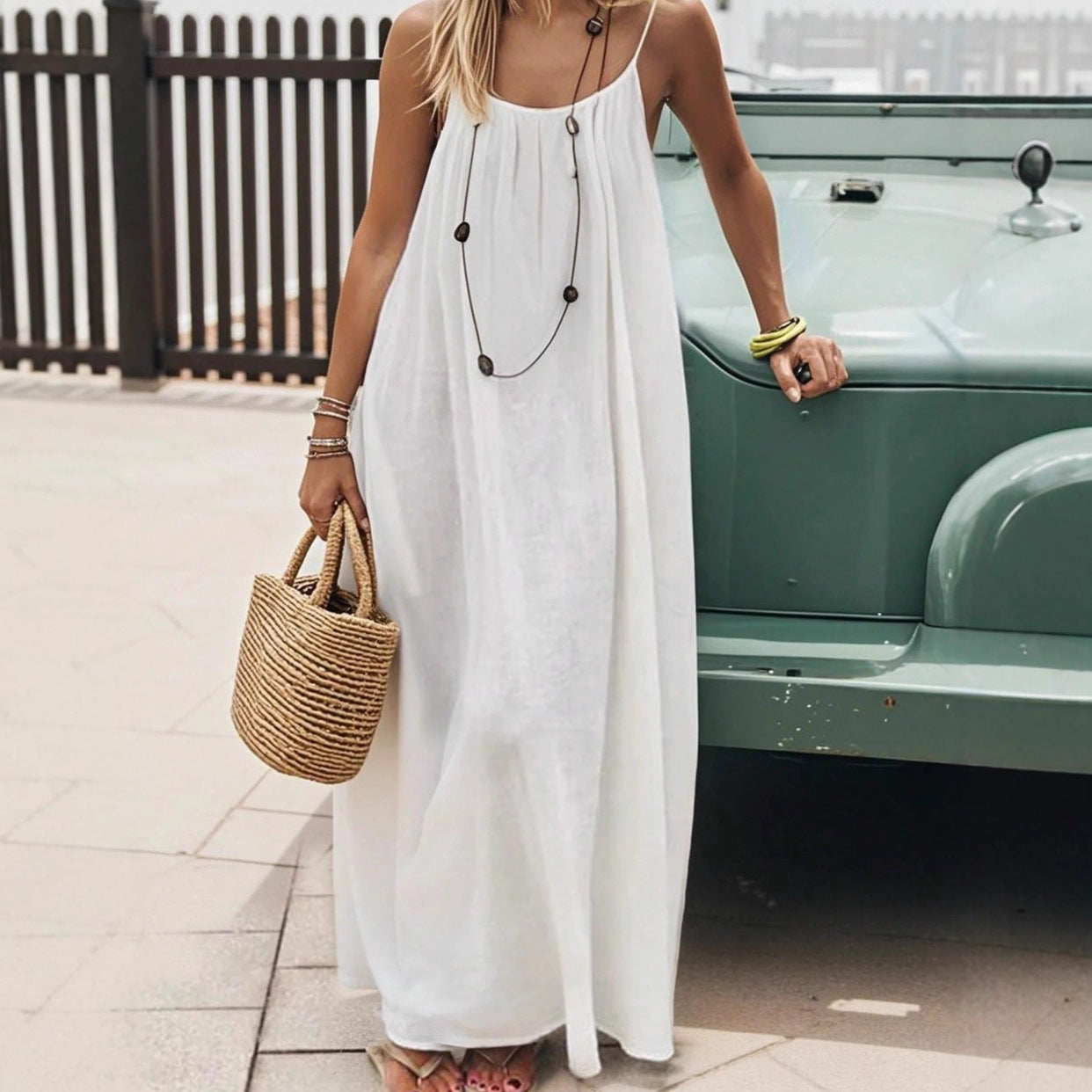 Backless Loose Loungewear Dress Colouronova
