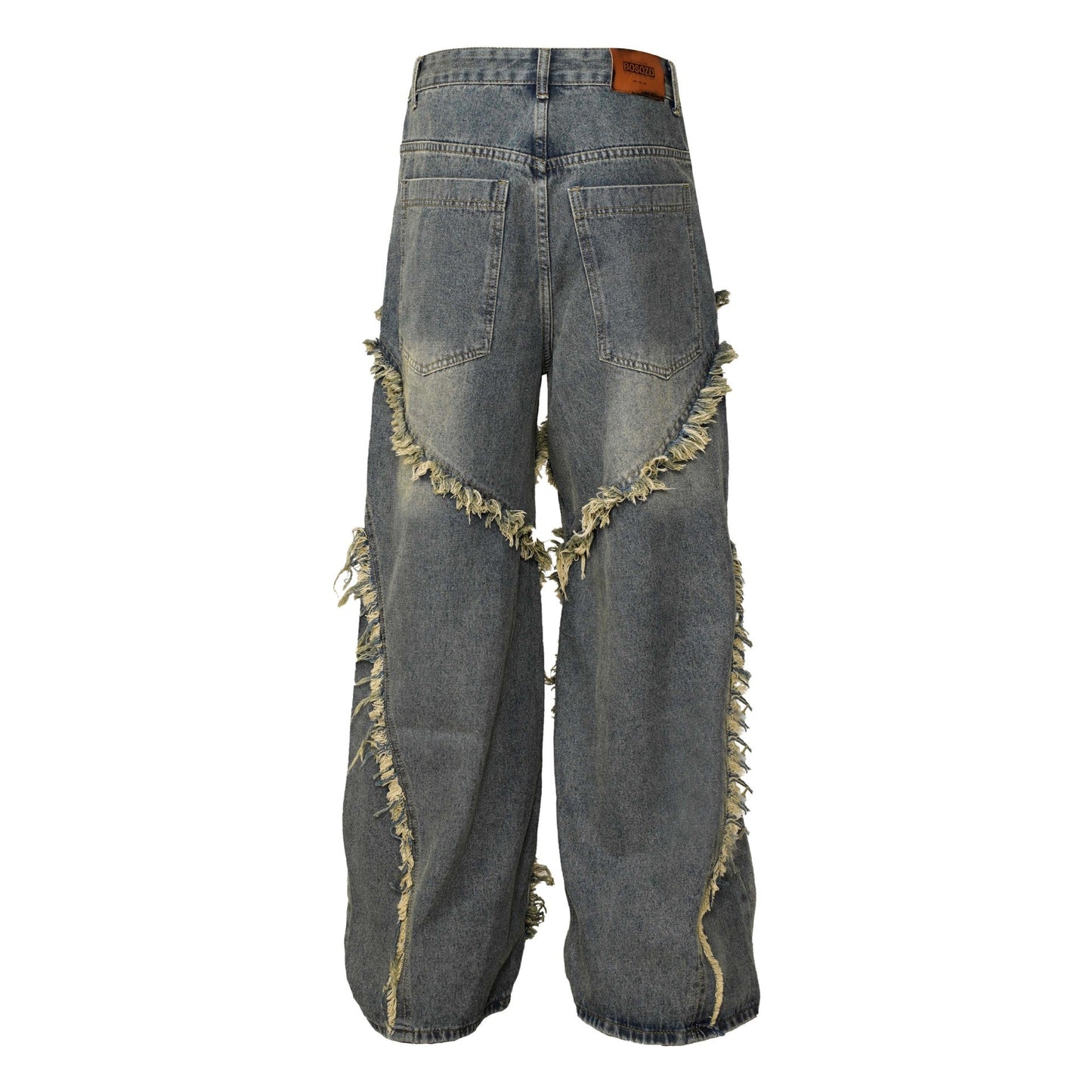 Washed patchwork jeans Colouronova