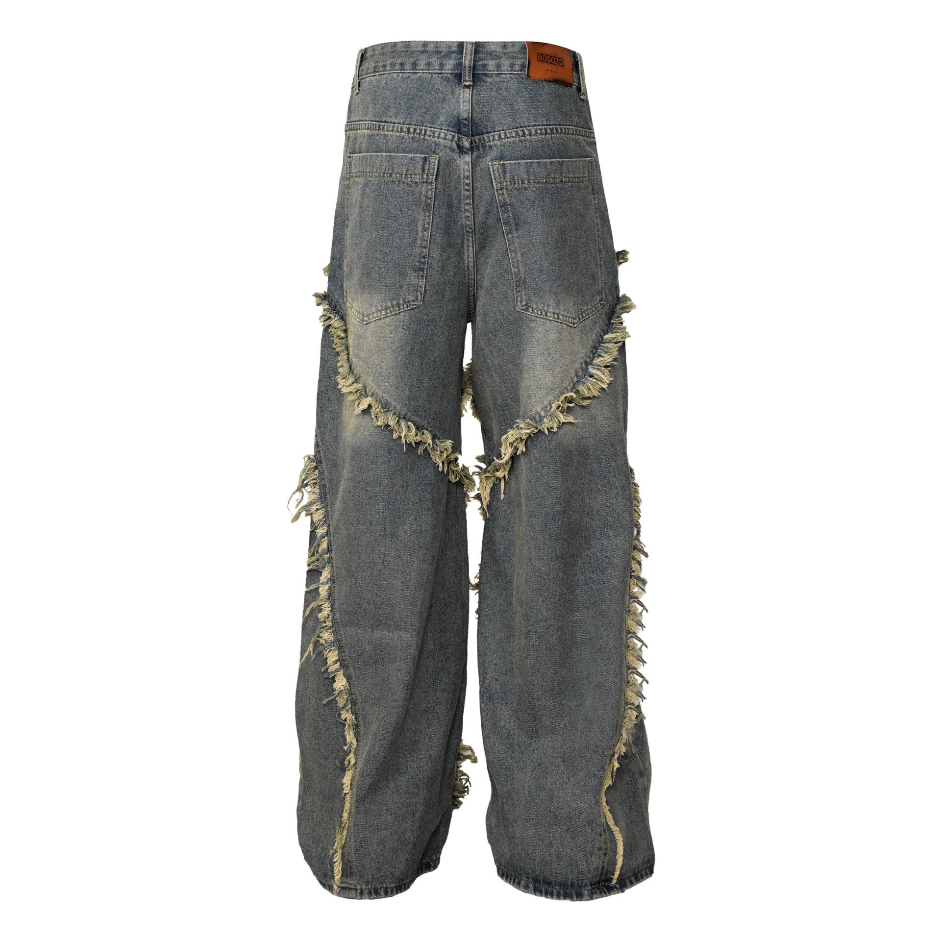 Washed patchwork jeans Colouronova