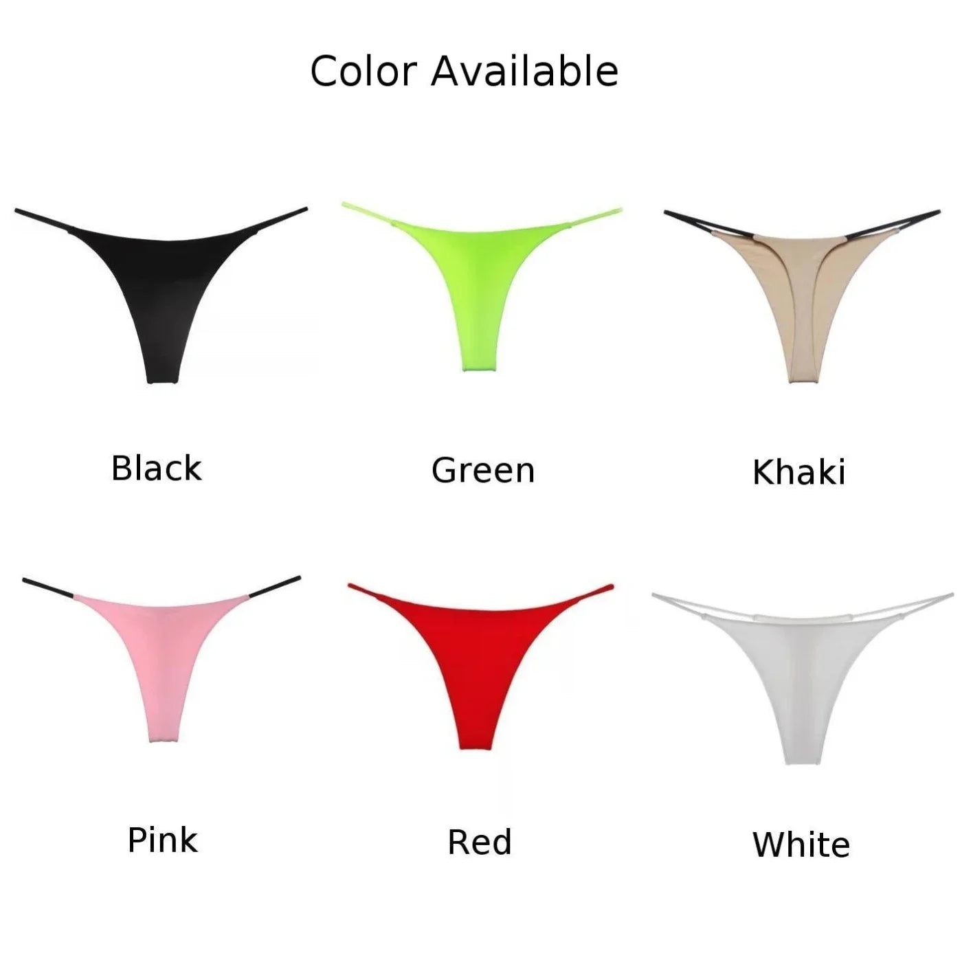 Women Panties Sexy Thongs Low Rise Lingerie G Strings Underwear Briefs Tanga Seamless Underpant Comfortable - Colouronova