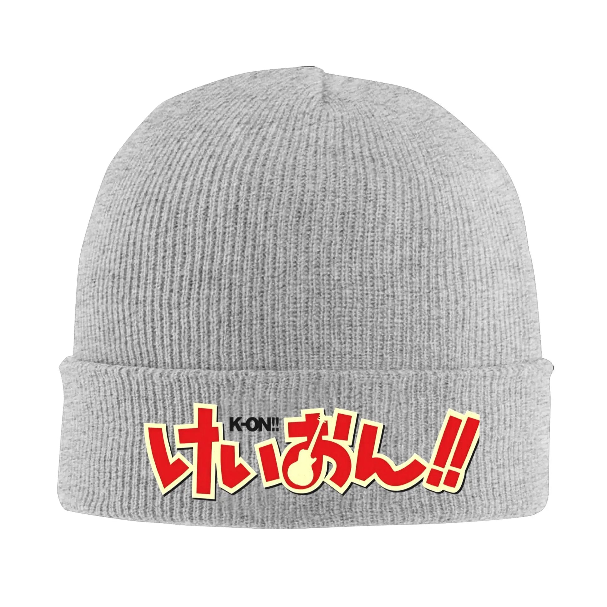 K-on logo Knitted Caps Women's Men's Skullies Beanies Autumn Winter Hats Acrylic  Warm Melon Cap - Colouronova