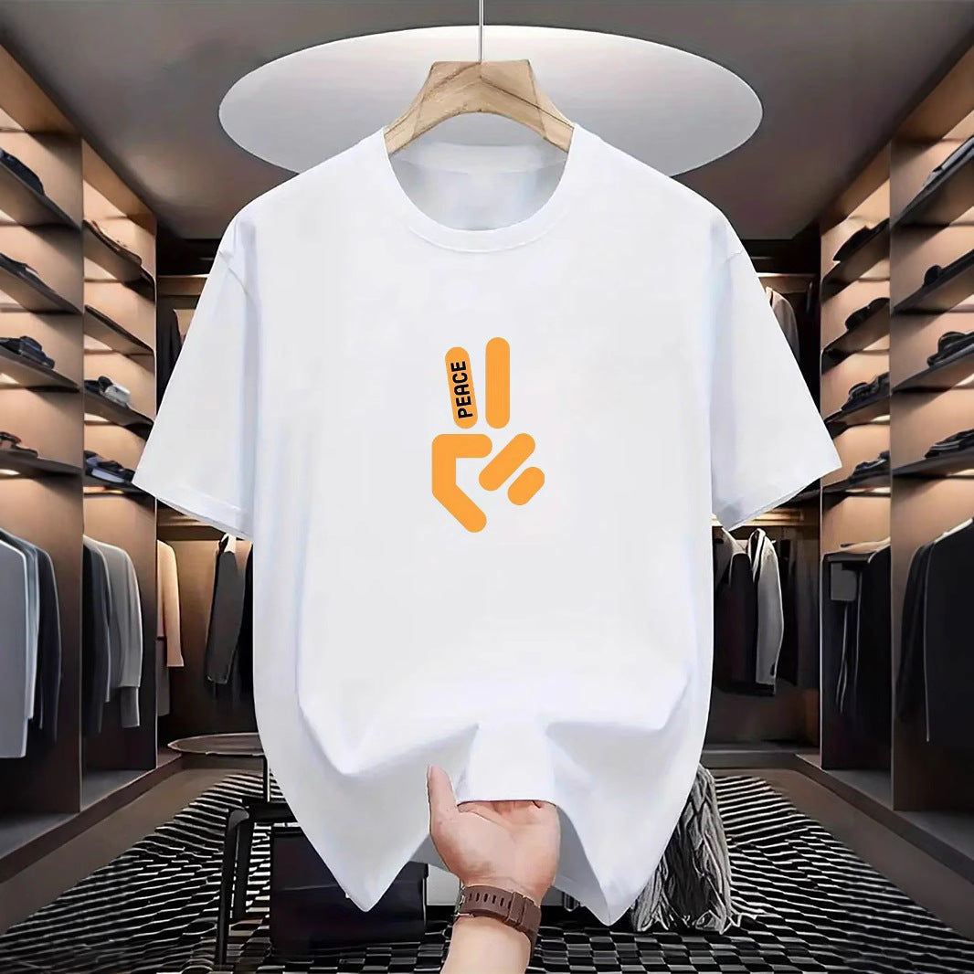 Men's Mesh Print Casual T-Shirt Colouronova