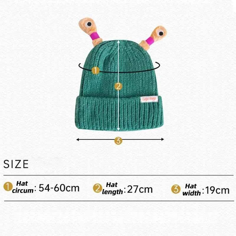 Parent Child Cute Glowing Little Knit Hat Funny Cold Weather Warm Weather Gear for Men Winter Hats for Women with Ear Christmas