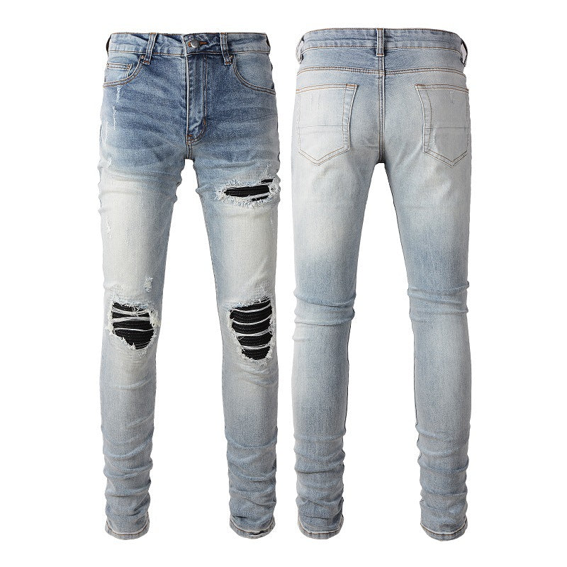 Mens Denim Trousers Colouronova