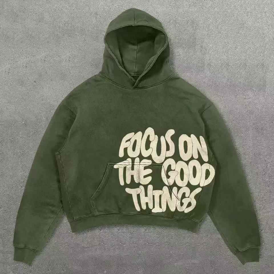 Anime Print Hooded Sweatshirt