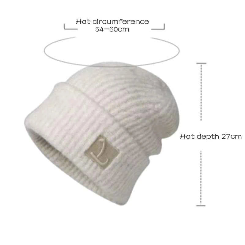 Solid Color Hats Autumn Winter Warm Cap For Women Girls Simple Outdoors Warm Caps Fashion Versatile Daily Casual Caps Gifts