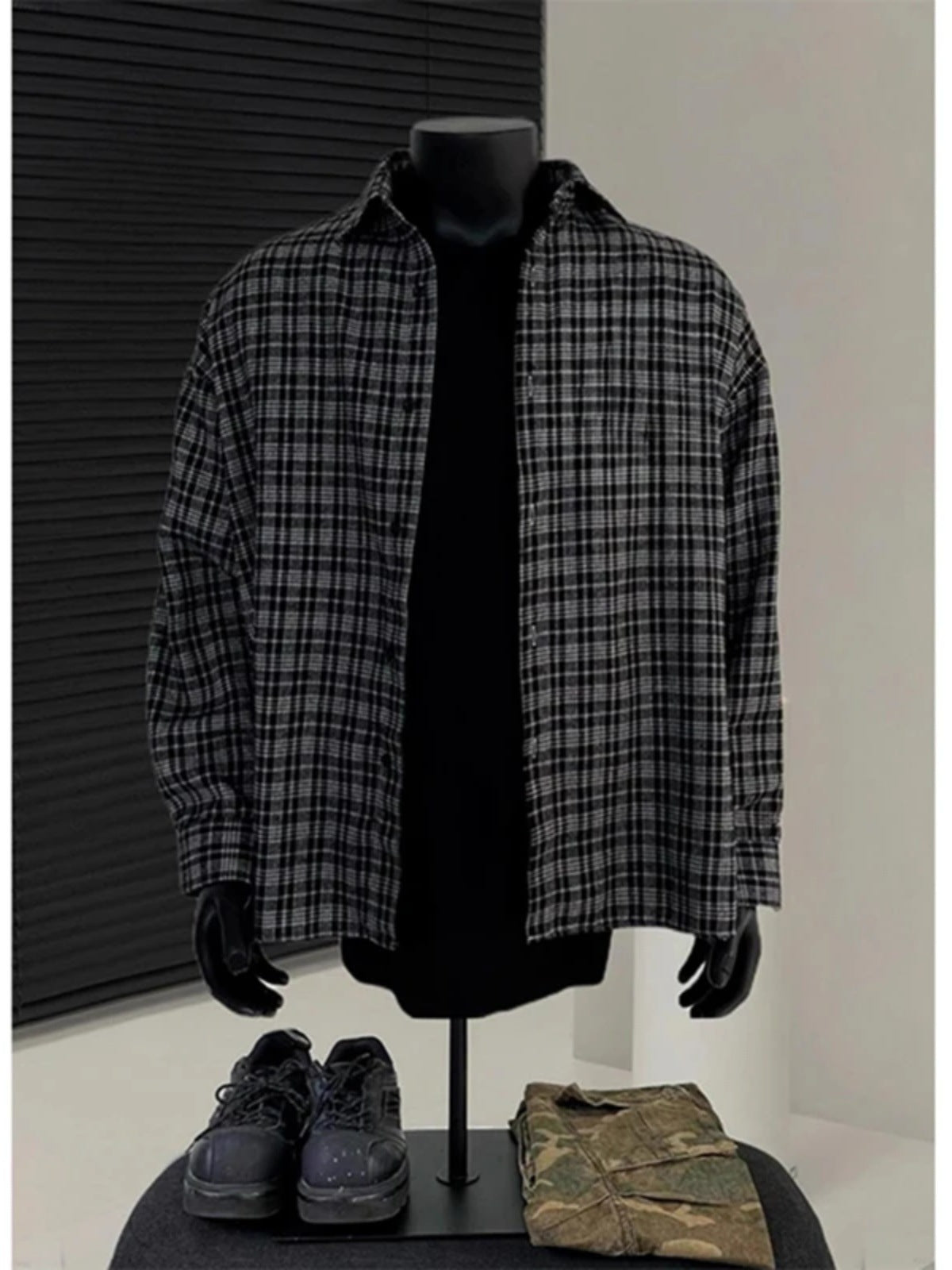 Mens Plaid Shirt Colouronova