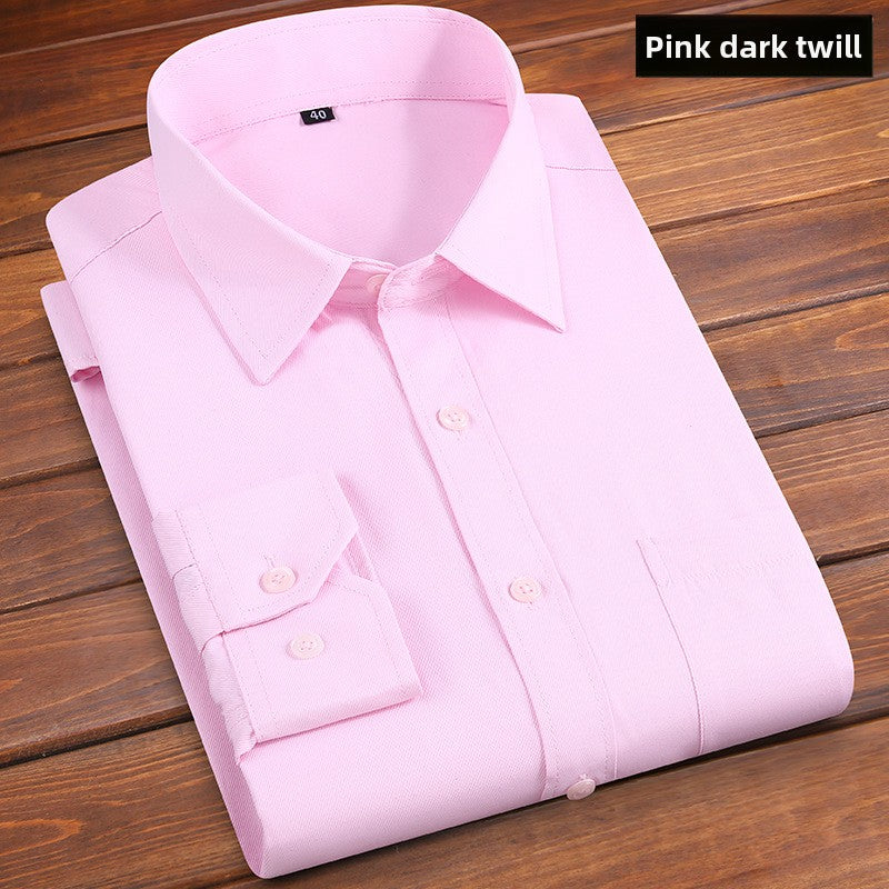 Long-sleeved solid-color men's shirt Colouronova