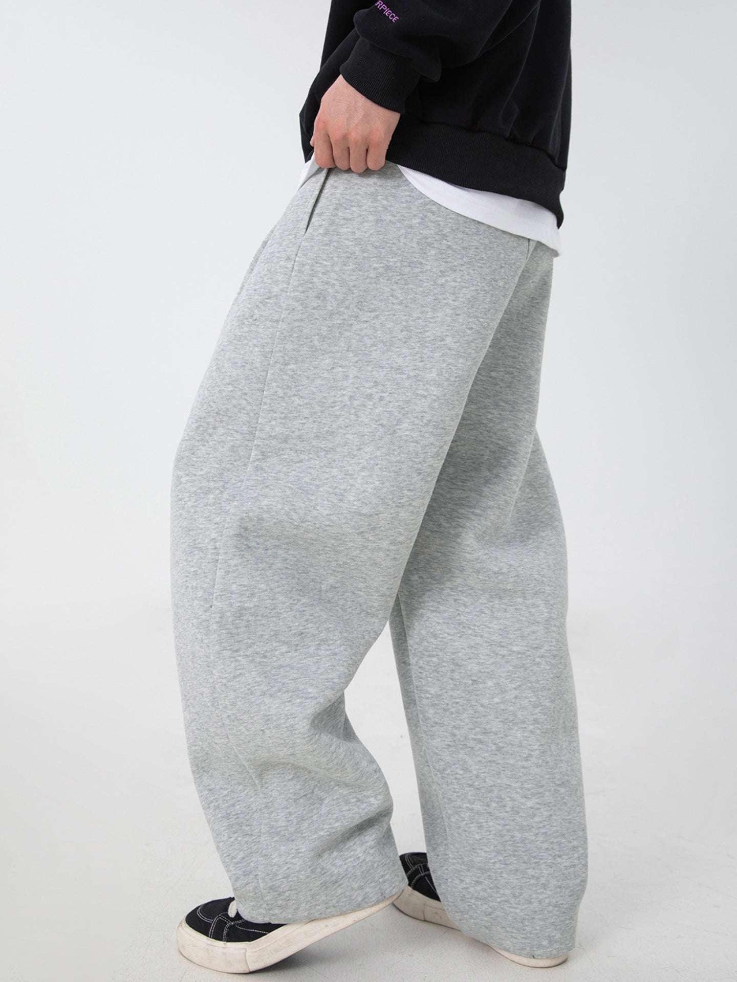 Men's Pleated Casual Sweatpants Loose Fit Colouronova