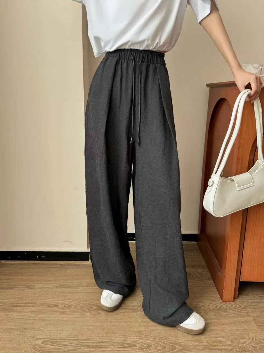Women's Lazy Style Straight Leg Casual Pants
