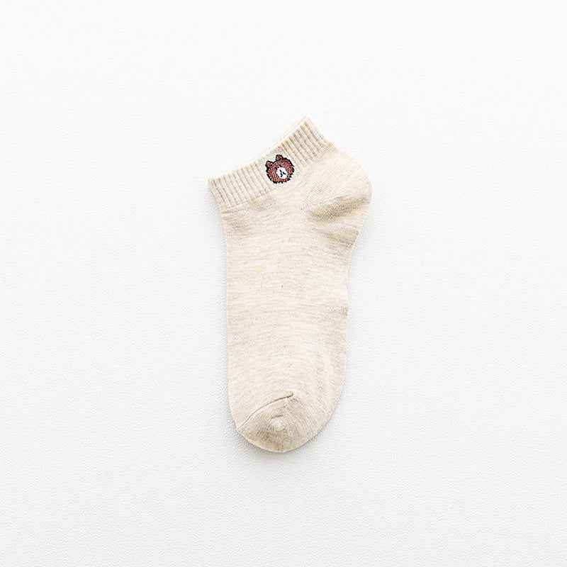 Boat socks bear ankle socks