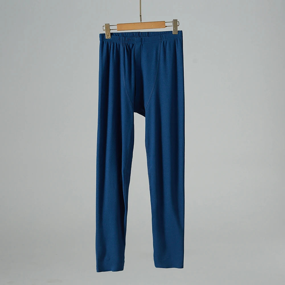 Mens Brushed Velvet Thick Quick Warming Warm Pants Leggings Multi Color Winter Warm Long John Underpants Elastic Bottom Pants - Colouronova